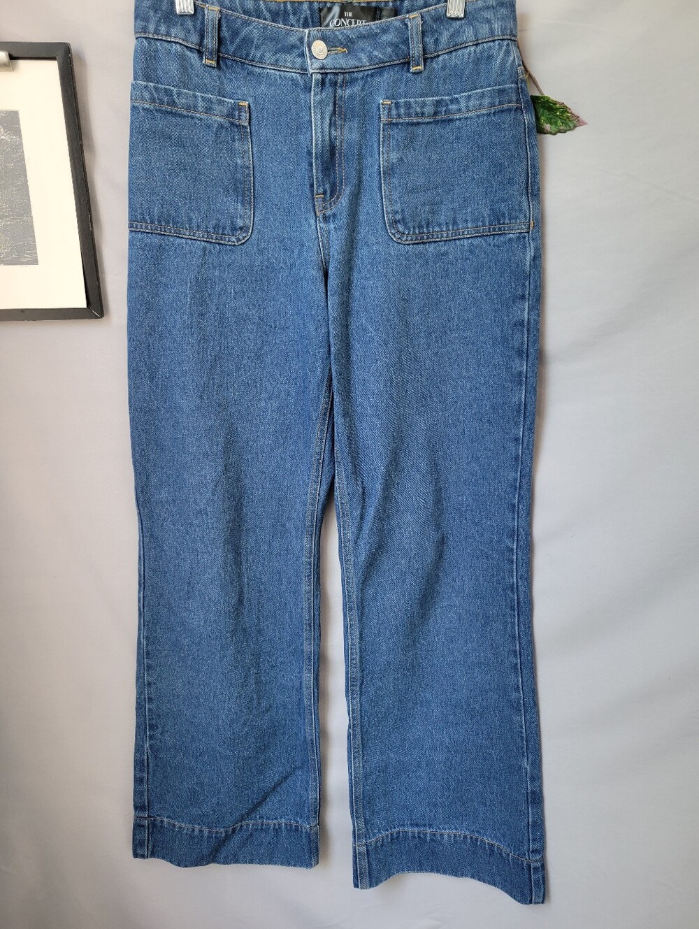 The Concept Jeans Collection Wide Straight Leg Denim Jeans S